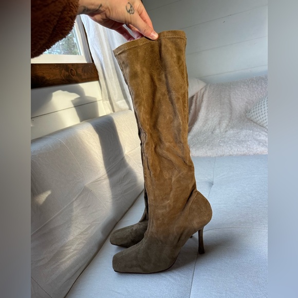 Tony Bianco Hamlet suede boots beige - Picture 5 of 15